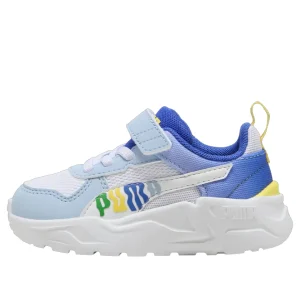 Puma Trinity Bianco Celeste Scarpe Infant Bambino Sportive Sneakers 405022 01