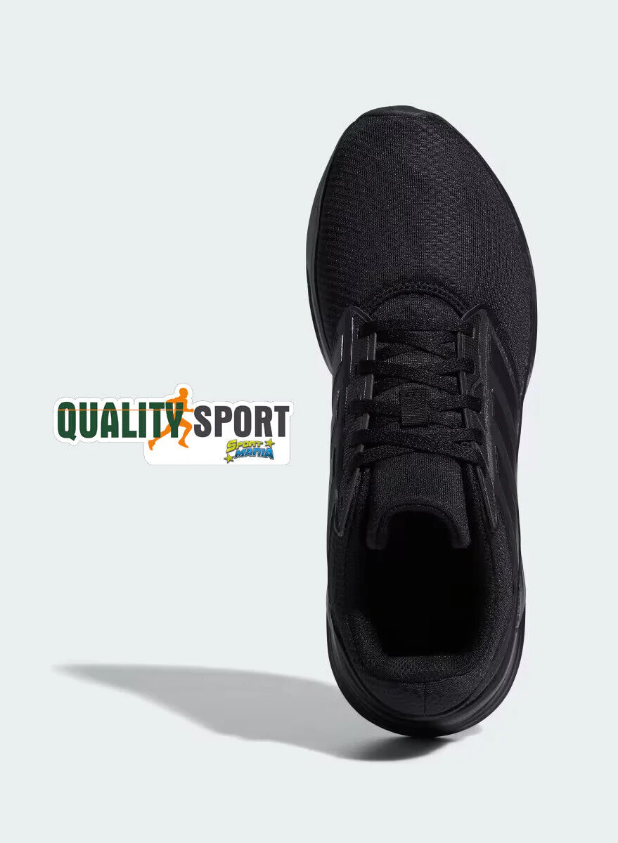 Adidas Galaxy 6 Nero Scarpe Uomo Sportive Running Palestra GW4138 - immagine 3