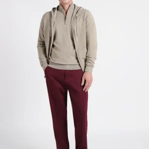 CARDIGAN MODELLO FELPA TORTORA