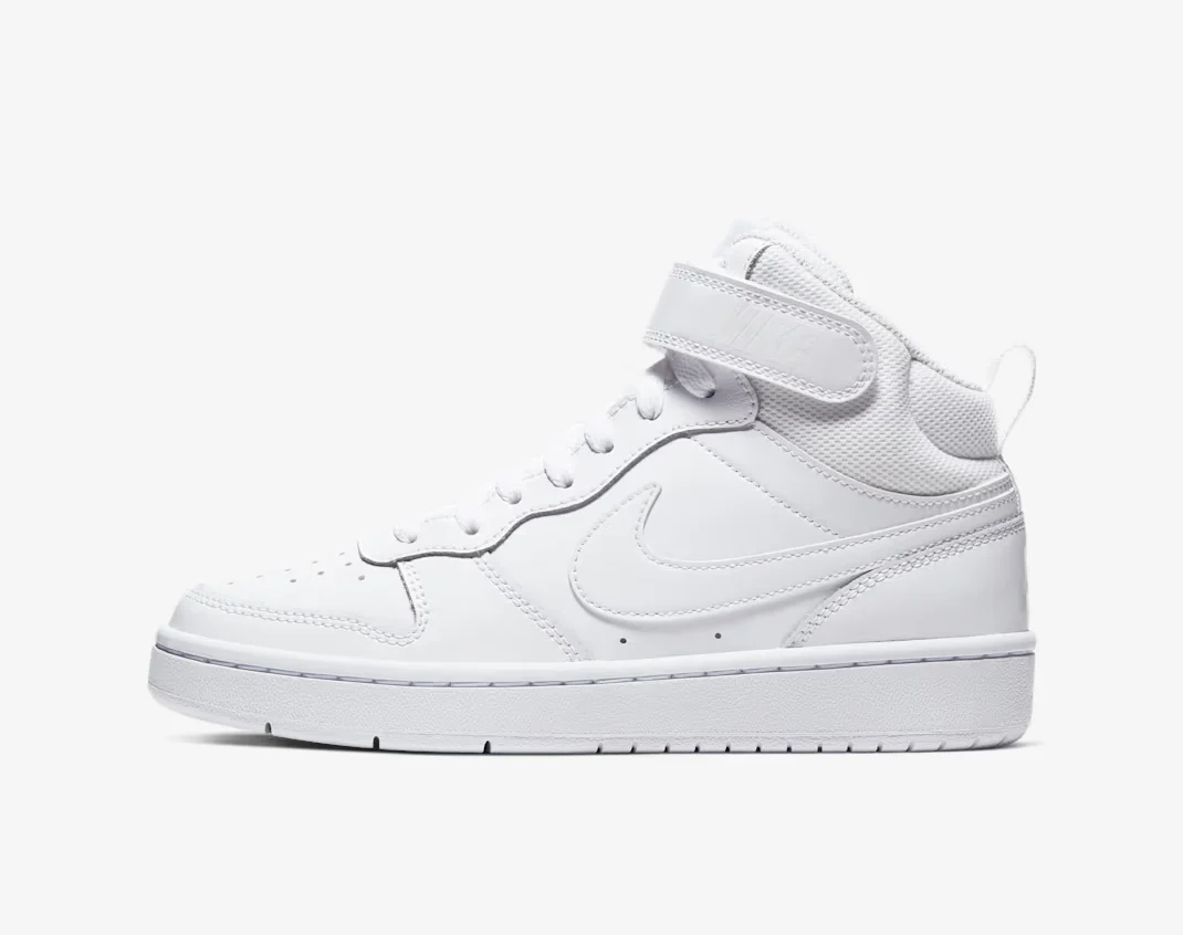 Nike Court Borough Mid Bianco Scarpe Ragazzo Donna Sportive Sneakers CD7782 100